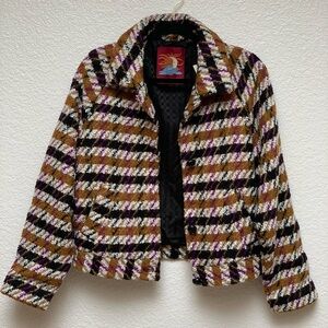 SCOTCH & SODA
Wool-Blend Houndstooth Jacket / Coat